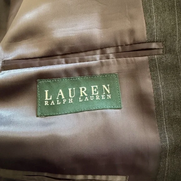 Ralph Lauren Gray Pinstripe Two-Piece Suit